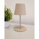 IP44 Tischleuchte akkubetrieben beige dimmbar...