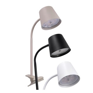 Klemmspot kabellos mit Akkubetrieb für Tisch, Regal uvm. 6 Watt warm-weiß