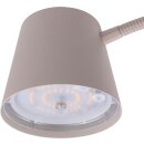 Clip-Lampe Spot Betrieb mit Akku 6 Watt warm-weiß Farbe: beige