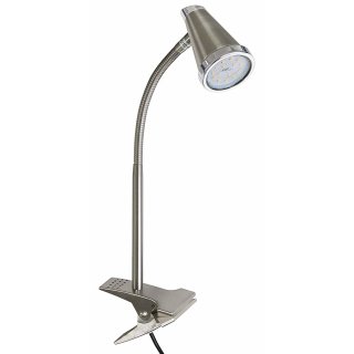 LED Klemmspot nickel matt inkl. 5 Watt Leuchtmittel