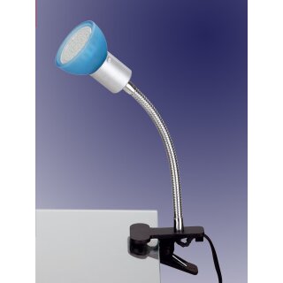 LED Klemmspot blau inkl. LED Leuchtmittel