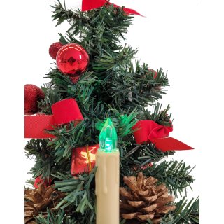 24 LED Weihnachtskerzen mit Stecksystem für den Innenbereich mit Farbwechsel RGB