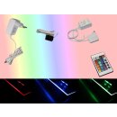 Glaskantenbeleuchtung Set mit 1 Clip