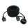 10 m Verlängerungskabel schwarz outdoor IP44