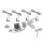 Glaskantenbeleuchtung Set mit 4 Clips