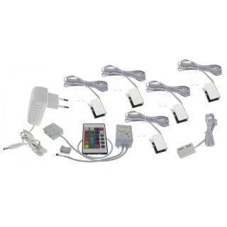 Glaskantenbeleuchtung Set mit 5 Clips