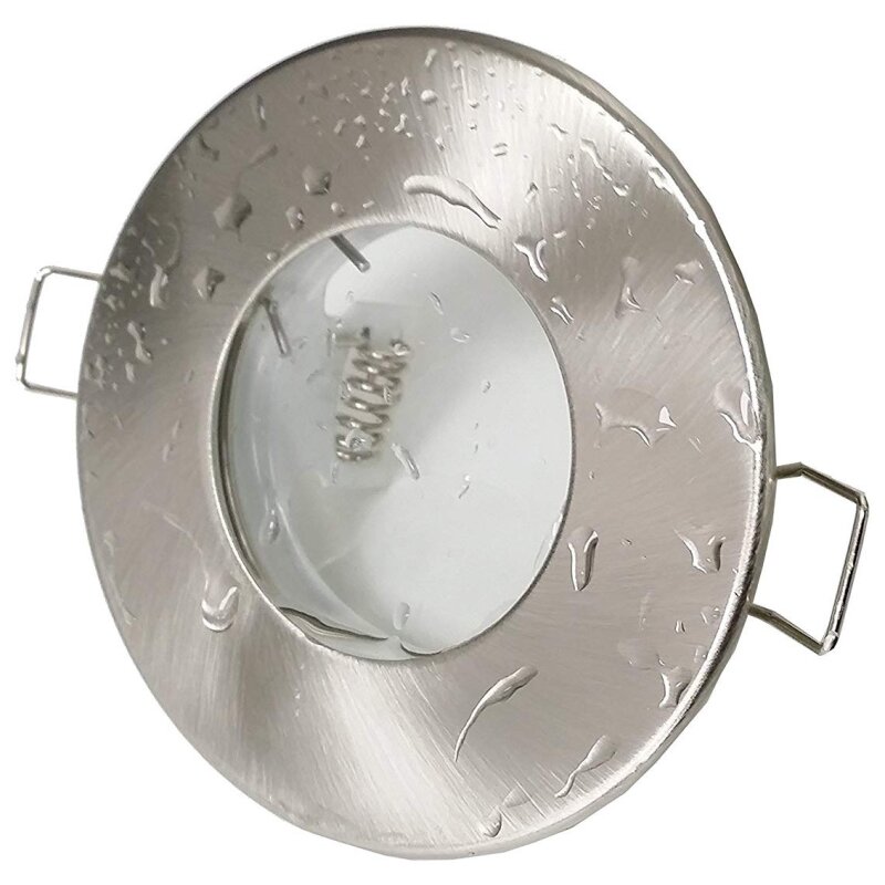 IP44 Einbaustrahler Nickel matt rund, 4,49 €