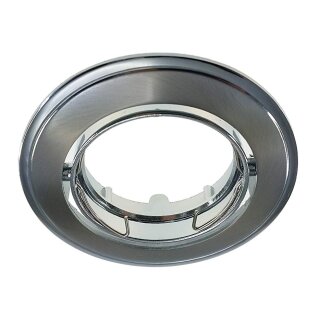 Einbaustrahler Alu Druckguss Bi-Color Chrom/Nickel matt