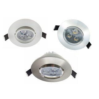 Luxus Aluminium Einbaustrahler dimmbar 4 Watt