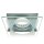 Design Einbaustrahler mit Deko-Glasscheibe nickel matt eckig