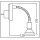 Steckerleuchte Nickel matt inkl. 3 Watt LED Leuchtmittel & ON/OFF Schalter