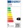 Steckerleuchte Nickel matt inkl. 3 Watt LED Leuchtmittel & ON/OFF Schalter