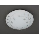 Design Deckenleuchte mit Glasschirm Motiv Flower