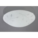 Design Deckenleuchte mit Glasschirm Motiv Flower