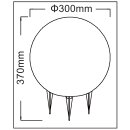 30 cm Ø Gartenkugel in Naturstein-Optik