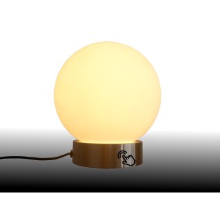 STUFENLOS DIMMBAR* LED Tischlampe in Nickel matt mit satinierte Glas, 32,99  €