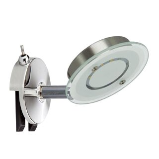Design LED Spiegelleuchte zum Klemmen 3000K warm-weiß