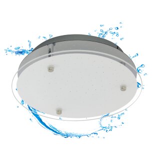 LED Sternenhimmel Deckenleuchte IP44 inkl. 3000K warm-weißem LED Modul direkt 230V