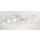 6-flg. Deckenleuchte Chrom Glas inkl. LED Leuchtmittel