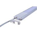 2534 LED Unterbaulampe 4-Stufen dimmbar *SUN* Küchenunterbau Lampe Lichtleiste 900mm lang 15 Watt 230V in Titan mit Touchdimmer 3000K warmweiß Aufbauleuchte, Schrankbeleuchtung, Unterbauleiste