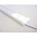 2534 LED Unterbaulampe 4-Stufen dimmbar *SUN* Küchenunterbau Lampe Lichtleiste 900mm lang 15 Watt 230V in Titan mit Touchdimmer 3000K warmweiß Aufbauleuchte, Schrankbeleuchtung, Unterbauleiste