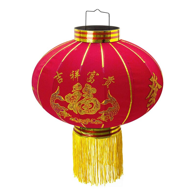 Chinesischer Stoff-Lampion rot, 17,99 €