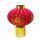 Chinesischer Stoff-Lampion rot