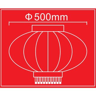Chinesischer Stoff-Lampion rot, 18,99 €